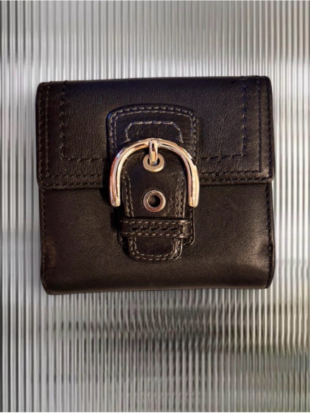 COACH Vintage Soho Black Leather Wallet